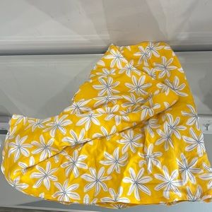 Yellow floral beachy skirt
